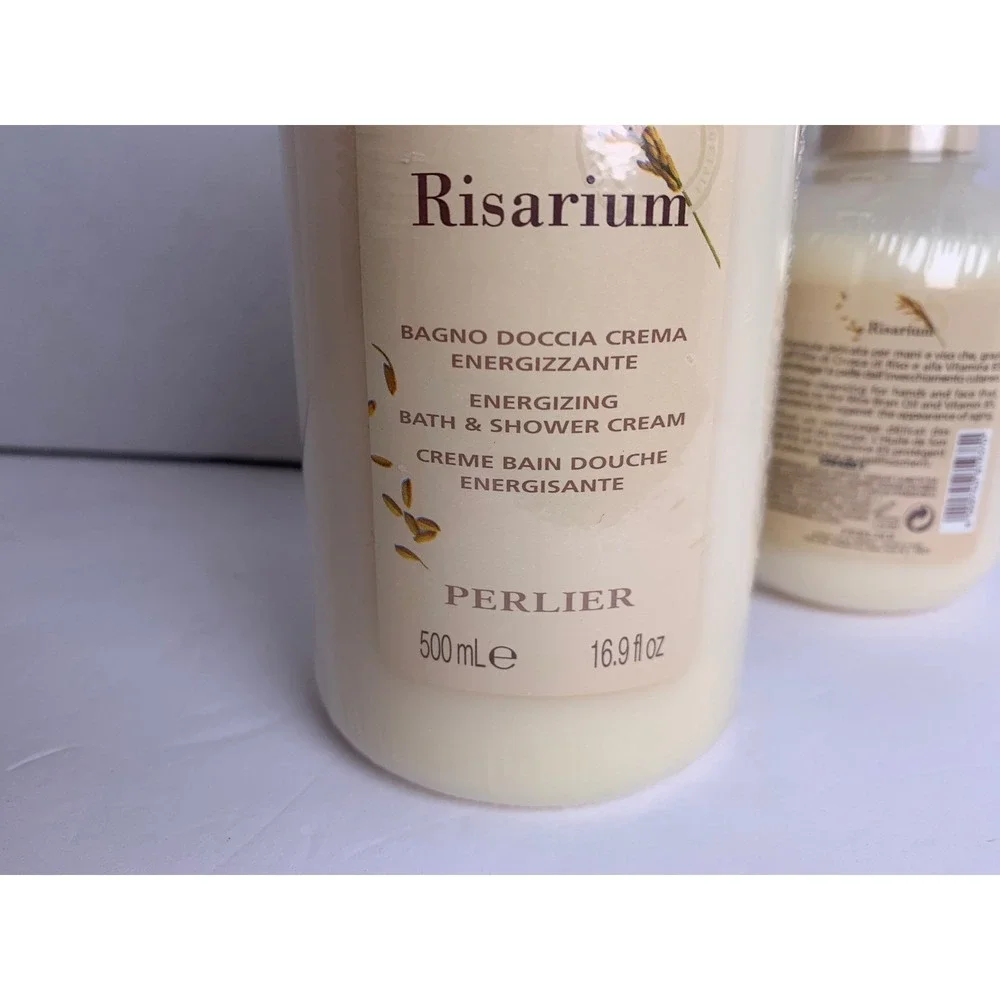PERLIER‎ Risarium Rice Oil Bath Shower Cream 16.9oz & Liquid Soap 8.4oz Set New
